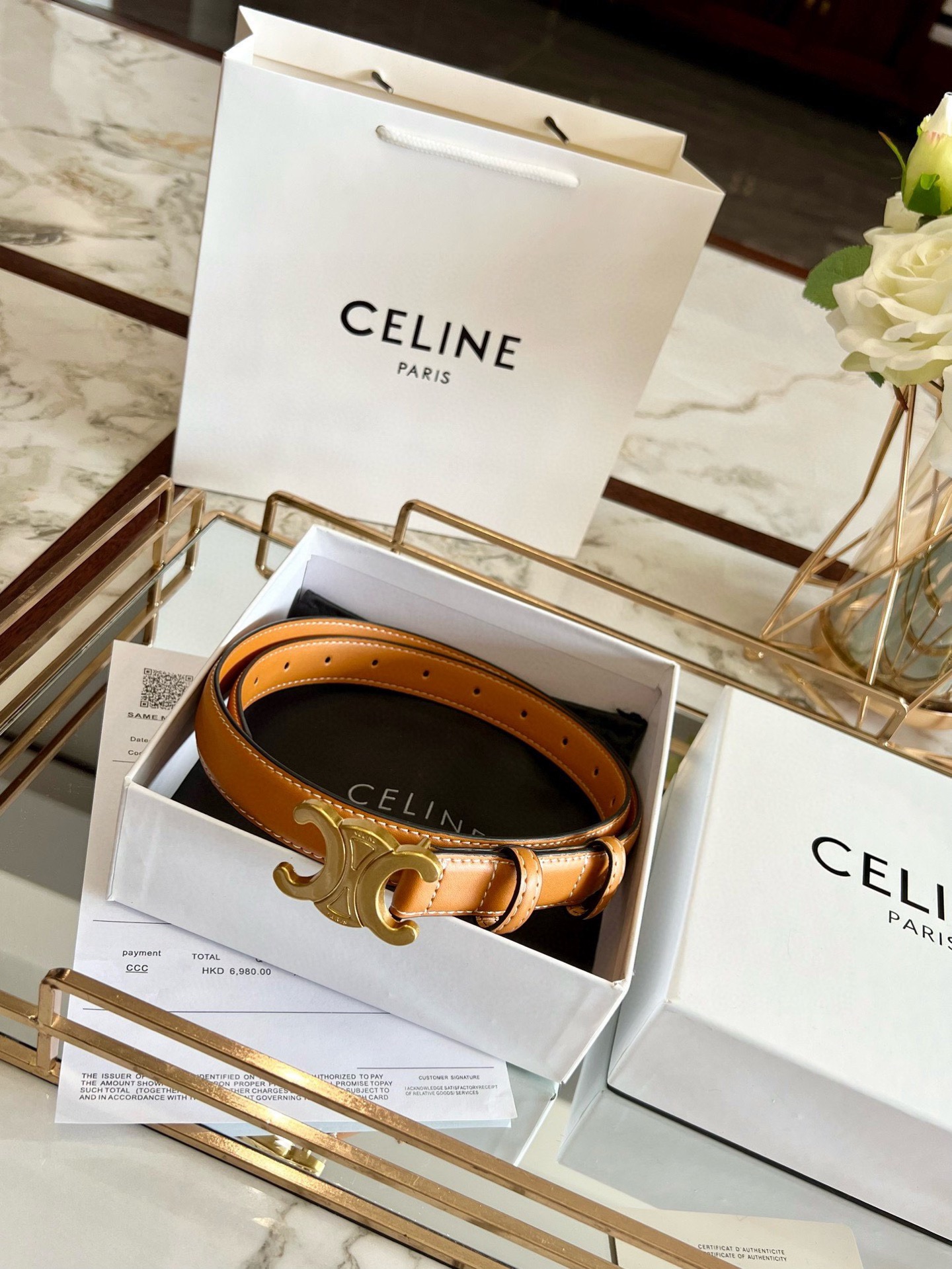 CELINE belt model 17